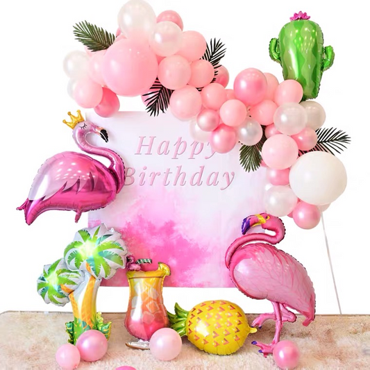 Flamingo Party Balloon Arch, 60-pc