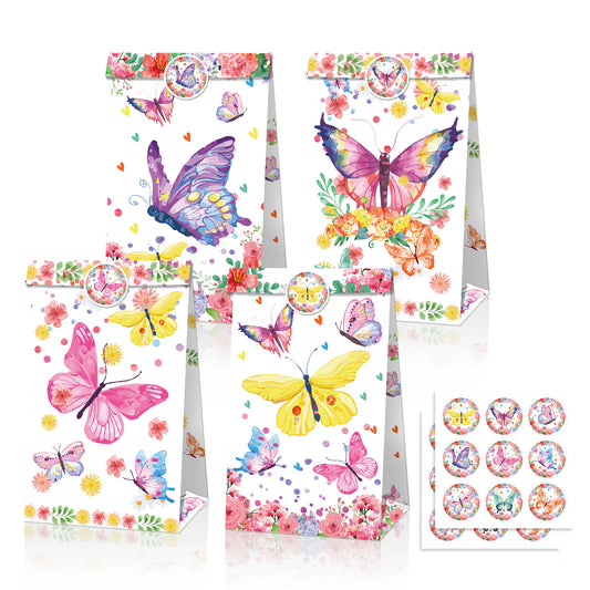 Butterfly Paper Bags, 12-pc